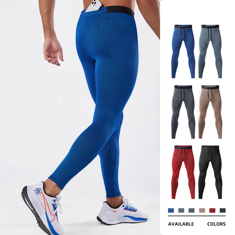 Best Crossfit Gear - Men Outdoor Running Tights Pocket GYM