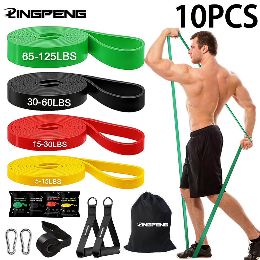 10Pcs 4-Level Resistance Bands – обзор и цена Pull Up Assist Band