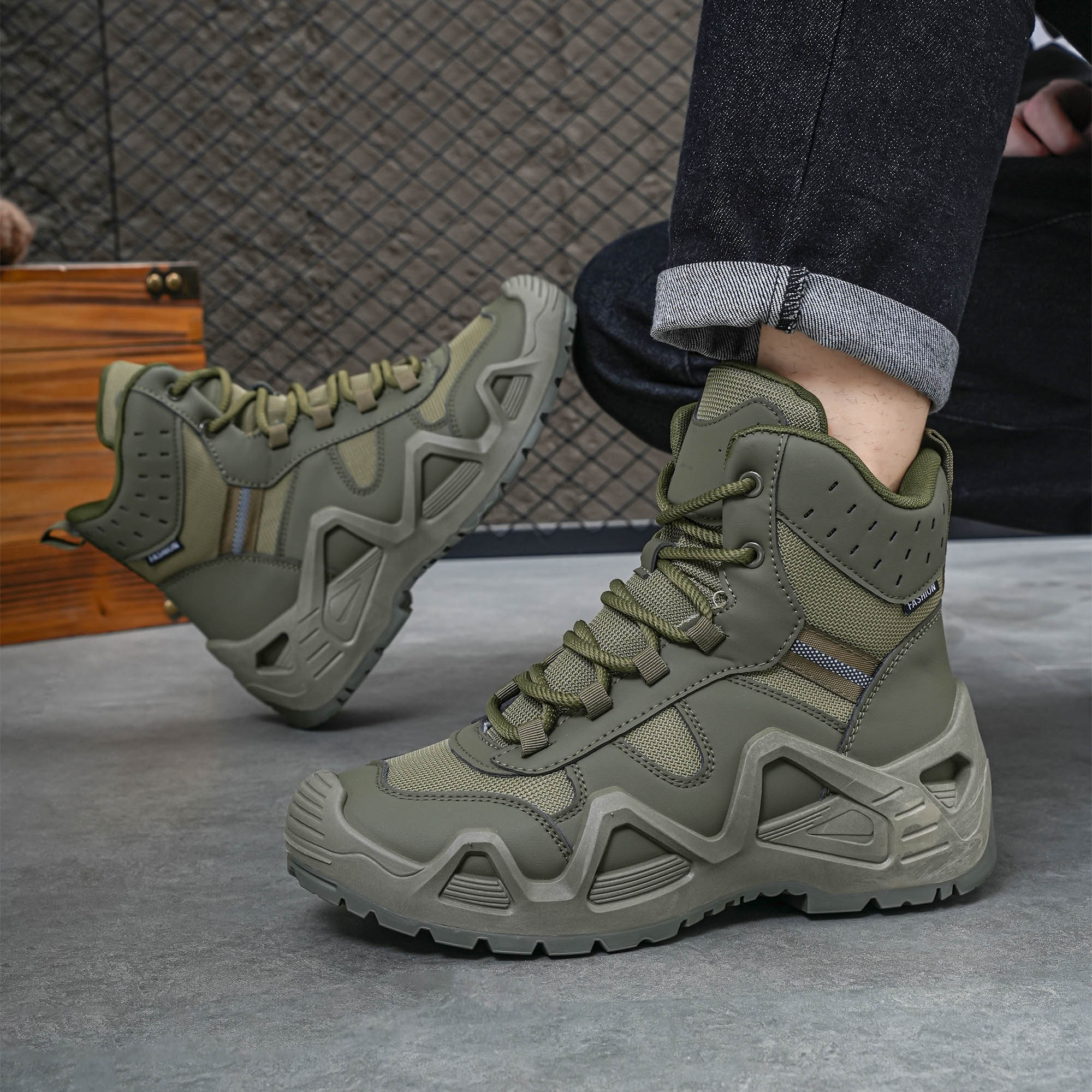 Men's high top boots, hiking b – обзор и цена Crossfit Outdoor